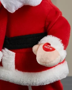 WeRChristmas 30 Cm Walking/Dancing And Singing Christmas Decoration, Santa