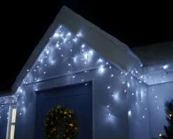 WeRChristmas 360 Icicle LED Light String, Bright White, 8.8 M