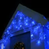 WeRChristmas 360 Icicle LED Light String, Blue, 8.8 M