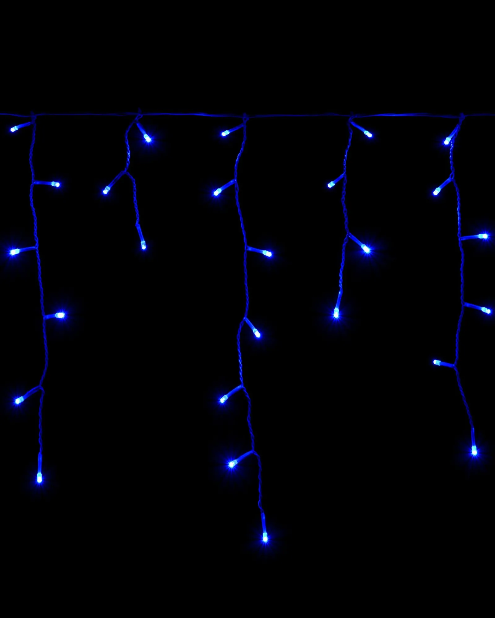 WeRChristmas 360 Icicle LED Light String, Blue, 8.8 M