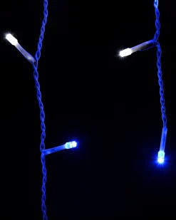 WeRChristmas 360 Icicle LED Light String, Blue/White, 8.8 M