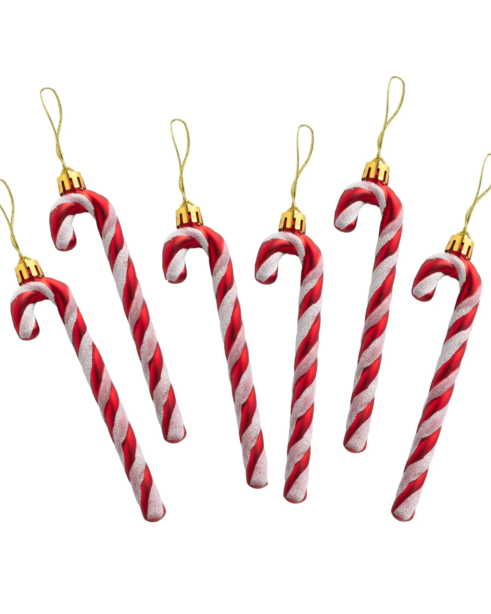 WeRChristmas 6 Pack Of Shatterproof Candy Canes, Red, 13 Cm