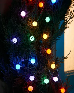 WeRChristmas 80 Pastel Multi-Coloured Micro LED Berry Lights, 6 M