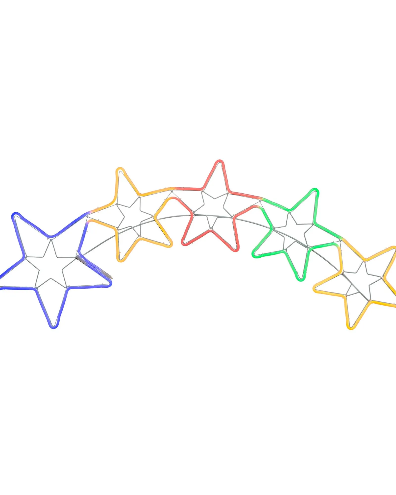 WeRChristmas 5 Star Rope Light Silhouette, 190 Cm