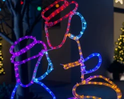 WeRChristmas 3 Wise Men Neon Rope Light Silhouette, 121 Cm