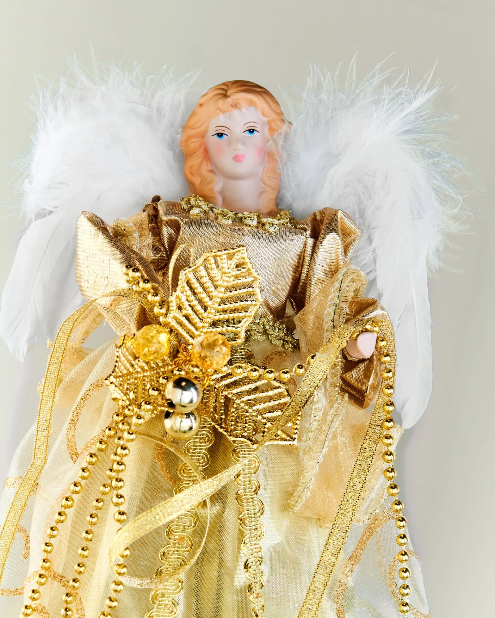 WeRChristmas Angel Christmas Tree Topper, Gold, 30 Cm