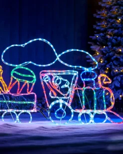 WeRChristmas Animated LED Train Rope Light Silhouette, 2.3 M
