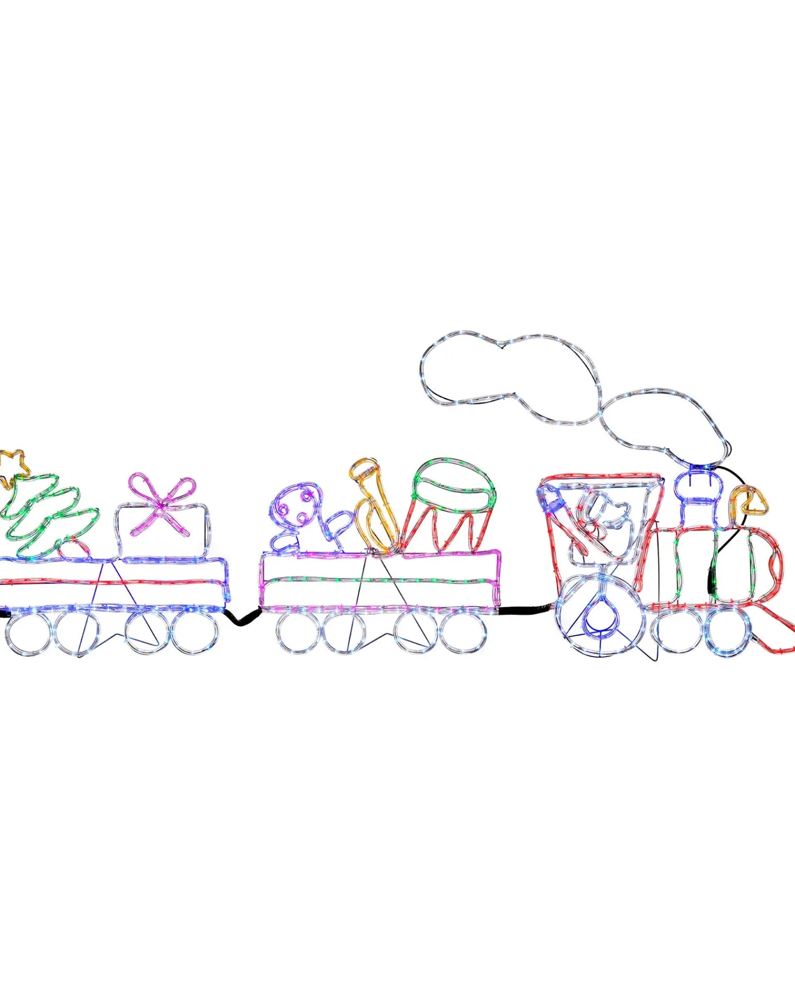 WeRChristmas Animated LED Train Rope Light Silhouette, 2.3 M