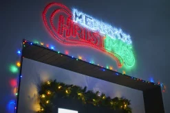 WeRChristmas Animated Merry Christmas Rope Light Silhouette, 185 Cm