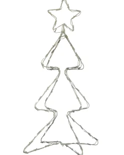 WeRChristmas Animated Multi-Function Christmas Tree Silhouette, 80 Cm