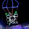 WeRChristmas Animated Santa Parachute Rope Light Silhouette, 183 Cm