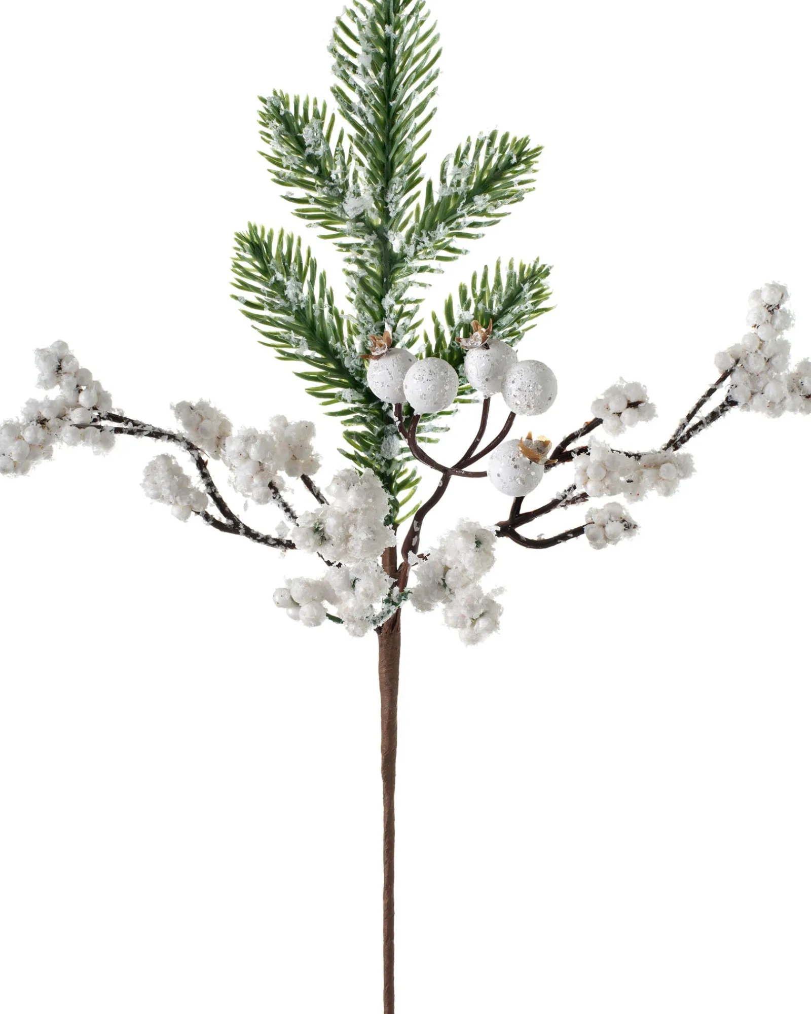 WeRChristmas Artificial Berries Pick, White, 31 Cm