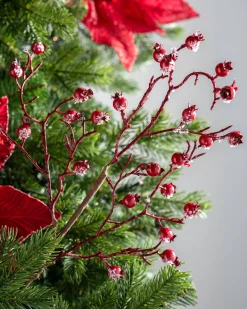 WeRChristmas Artificial Berries Tree Pick, Red, 57 Cm