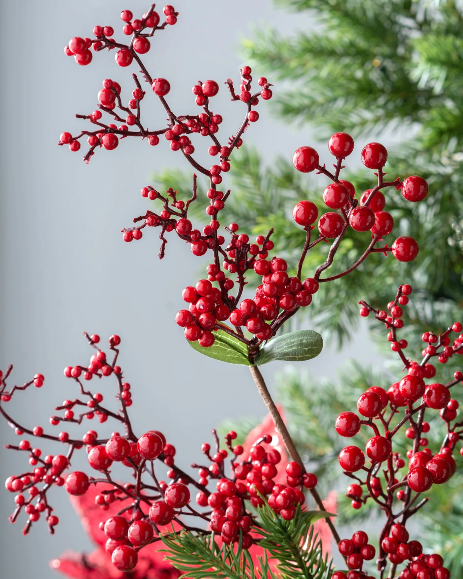 WeRChristmas Artificial Berries Tree Pick, Red, 62 Cm