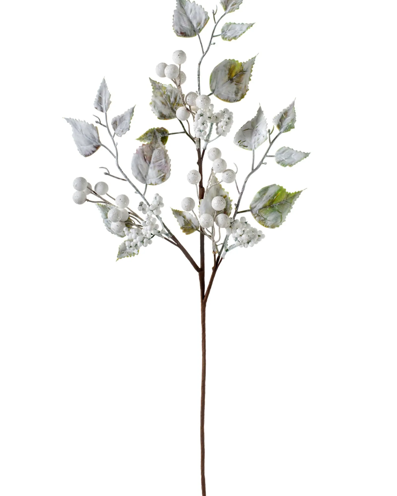 WeRChristmas Artificial Frosted Berries Pick, White, 25 Cm
