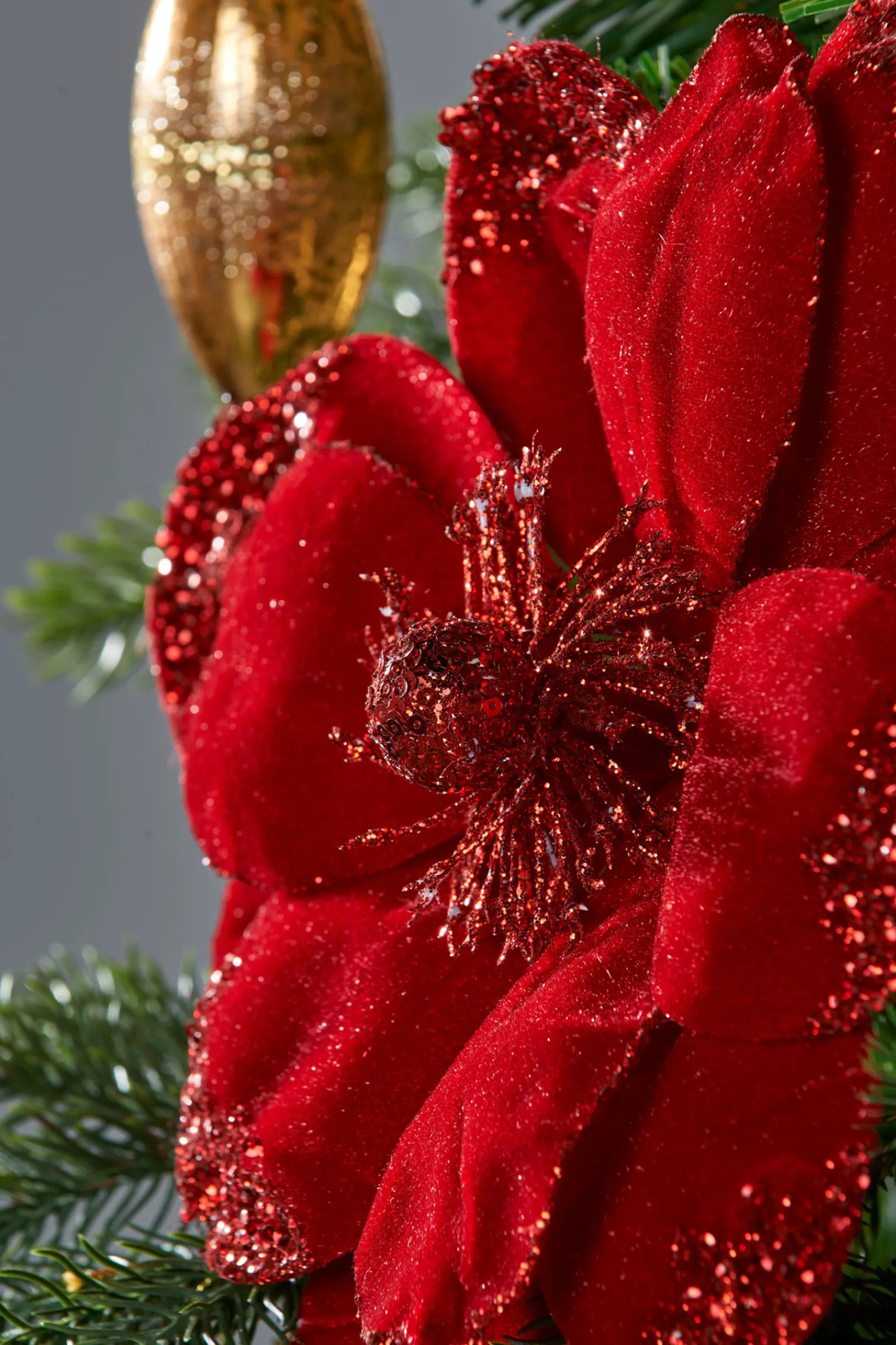 WeRChristmas Artificial Magnolia Flower, Red, 26 Cm
