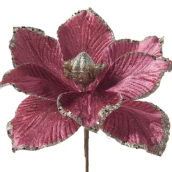 WeRChristmas Artificial Magnolia Flower, Pink, 26 Cm