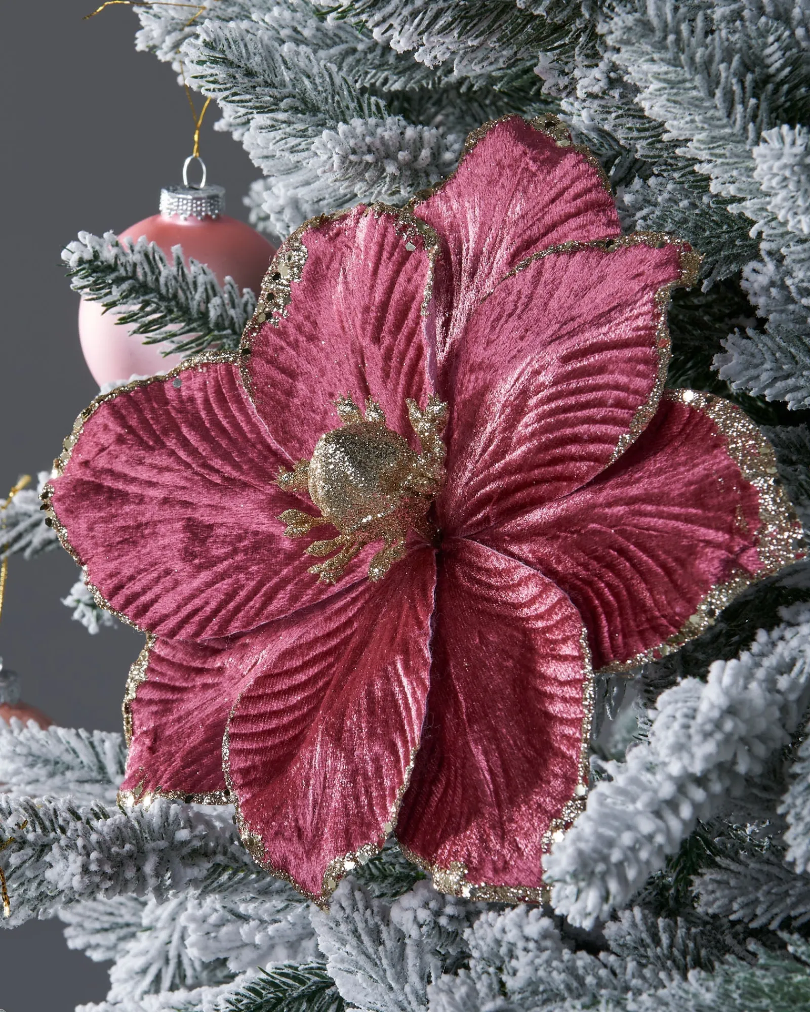 WeRChristmas Artificial Magnolia Flower, Pink, 26 Cm