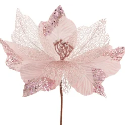 WeRChristmas Artificial Poinsettia Flower, Pink, 30 Cm