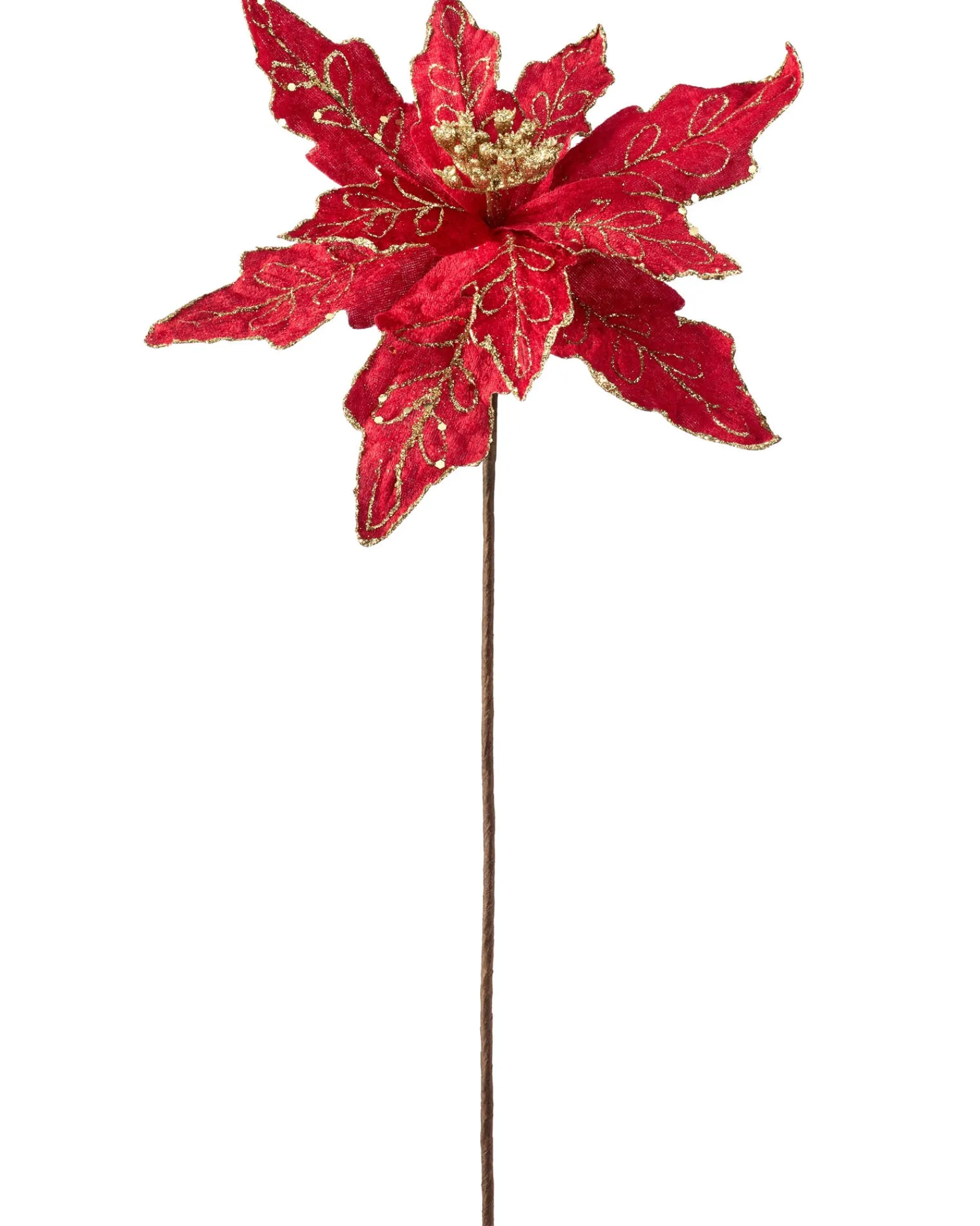 WeRChristmas Artificial Poinsettia Flower, Red, 30 Cm
