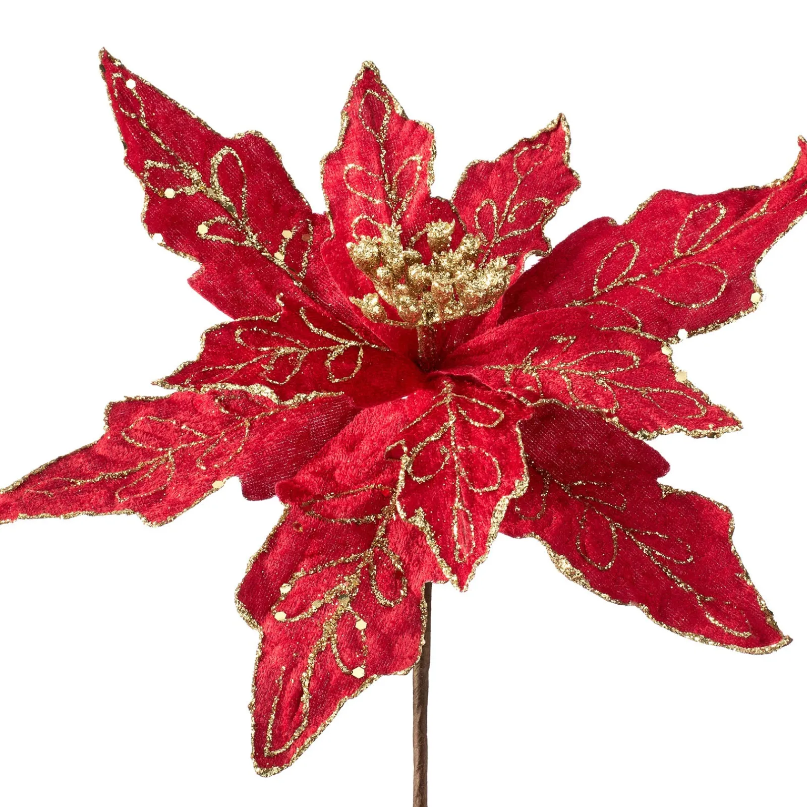 WeRChristmas Artificial Poinsettia Flower, Red, 30 Cm