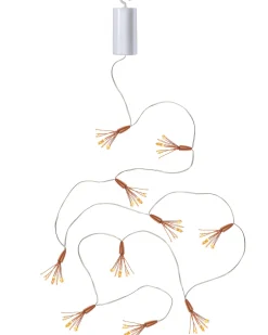 WeRChristmas Battery Operated Firework Copper Wire Light String, 2 M