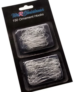 WeRChristmas Bauble Ornament Hooks Multi Pack, Silver, Pack Of 150