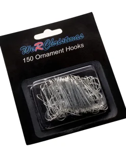 WeRChristmas Bauble Ornament Hooks, Silver, Pack Of 150