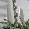 WeRChristmas Bells Wreath Door Hanger, Antique Silver, 38 Cm