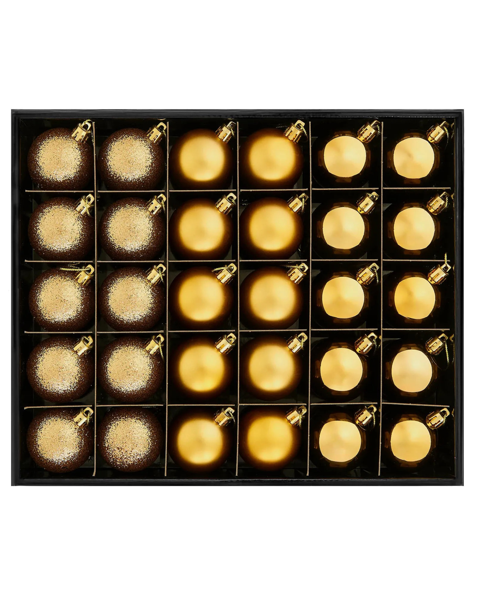 WeRChristmas Christmas Gold Shatterproof Bauble, 50 Pack