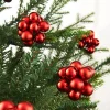 WeRChristmas Christmas Red Glass Berry Cluster Baubles, 10 Pack