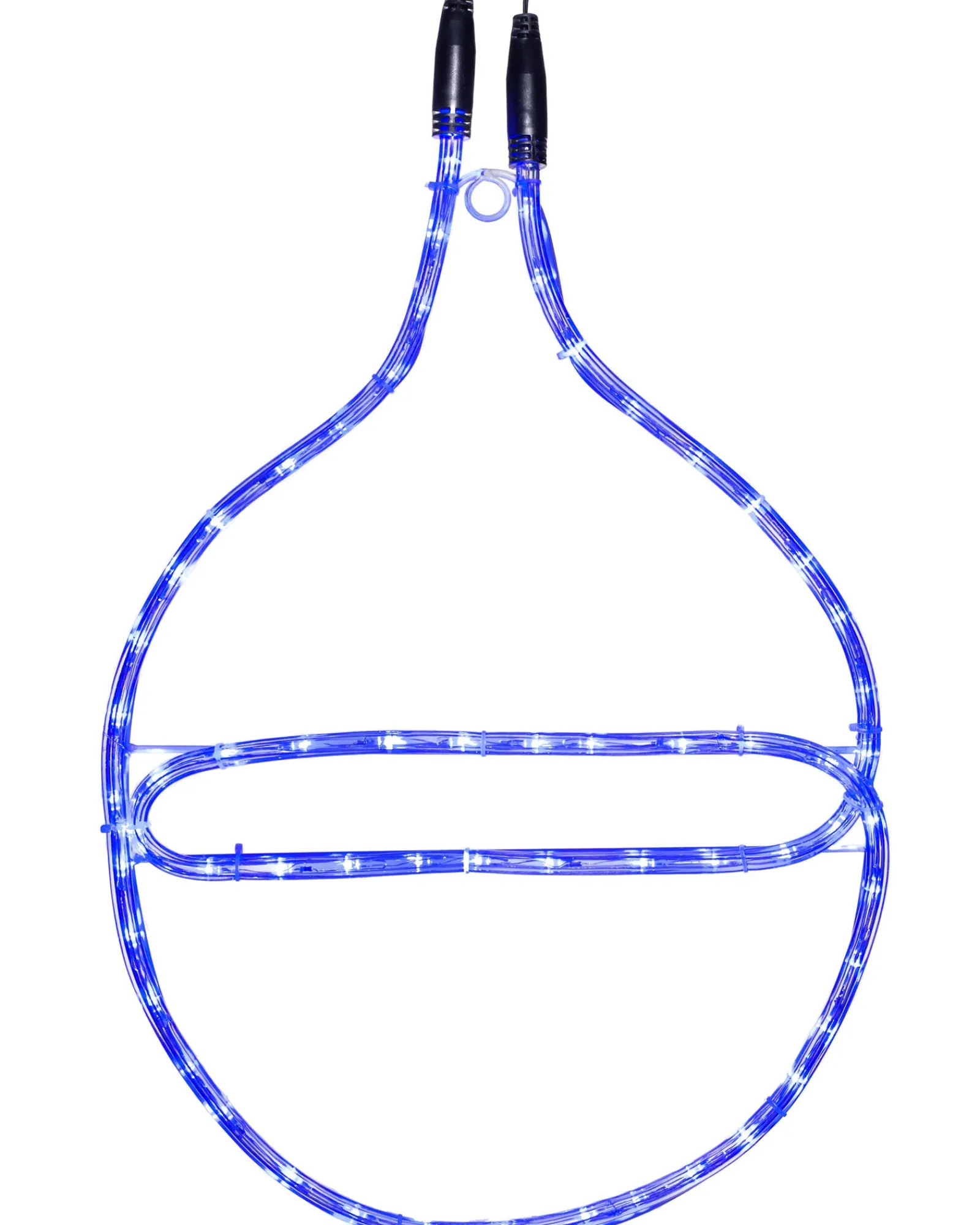 WeRChristmas Connectable Bauble Rope Light Silhouette, Blue, 54cm