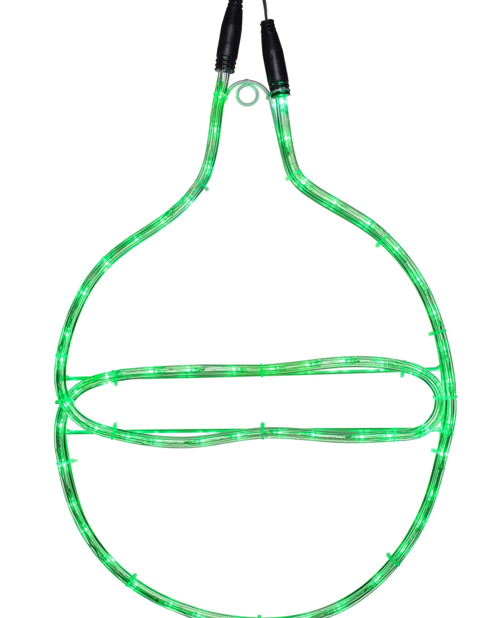 WeRChristmas Connectable Bauble Rope Light Silhouette, Green, 54cm