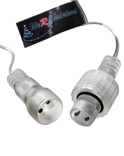 WeRChristmas Connectable Icicle 100 LED Christmas Lights, Warm White