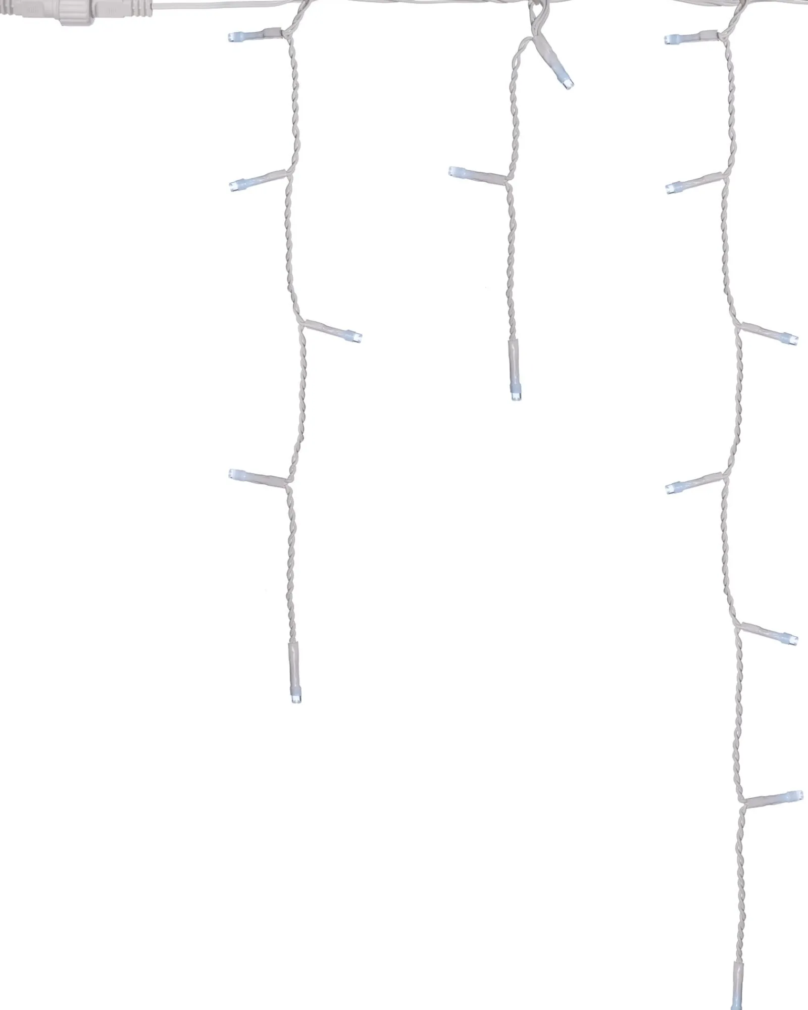 WeRChristmas Connectable Icicle 100 LED Christmas Lights, Bright White