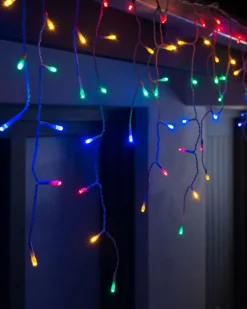 WeRChristmas Connectable Icicle 240 LED Christmas Lights, Multi-Coloured