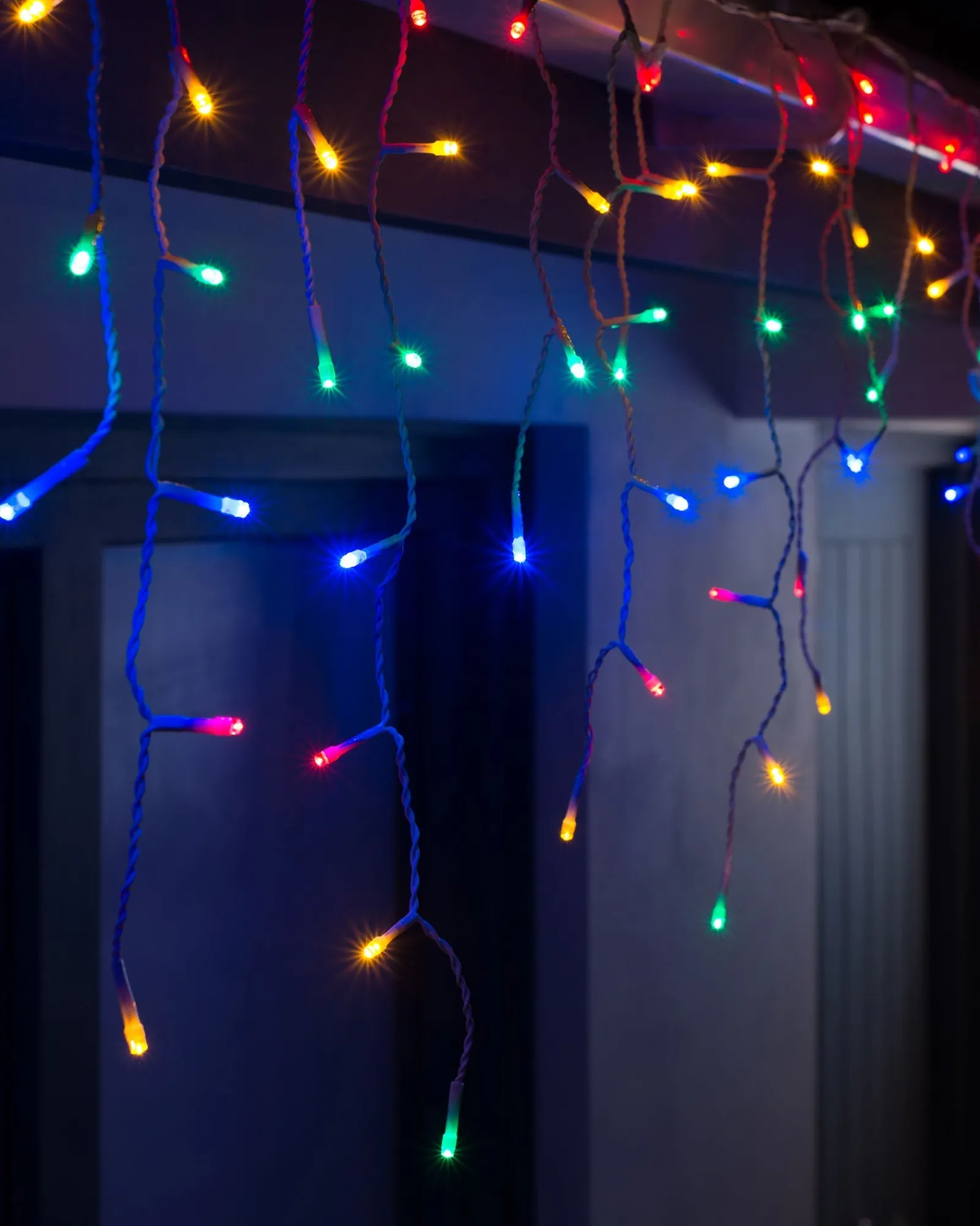 WeRChristmas Connectable Icicle 240 LED Christmas Lights, Multi-Coloured