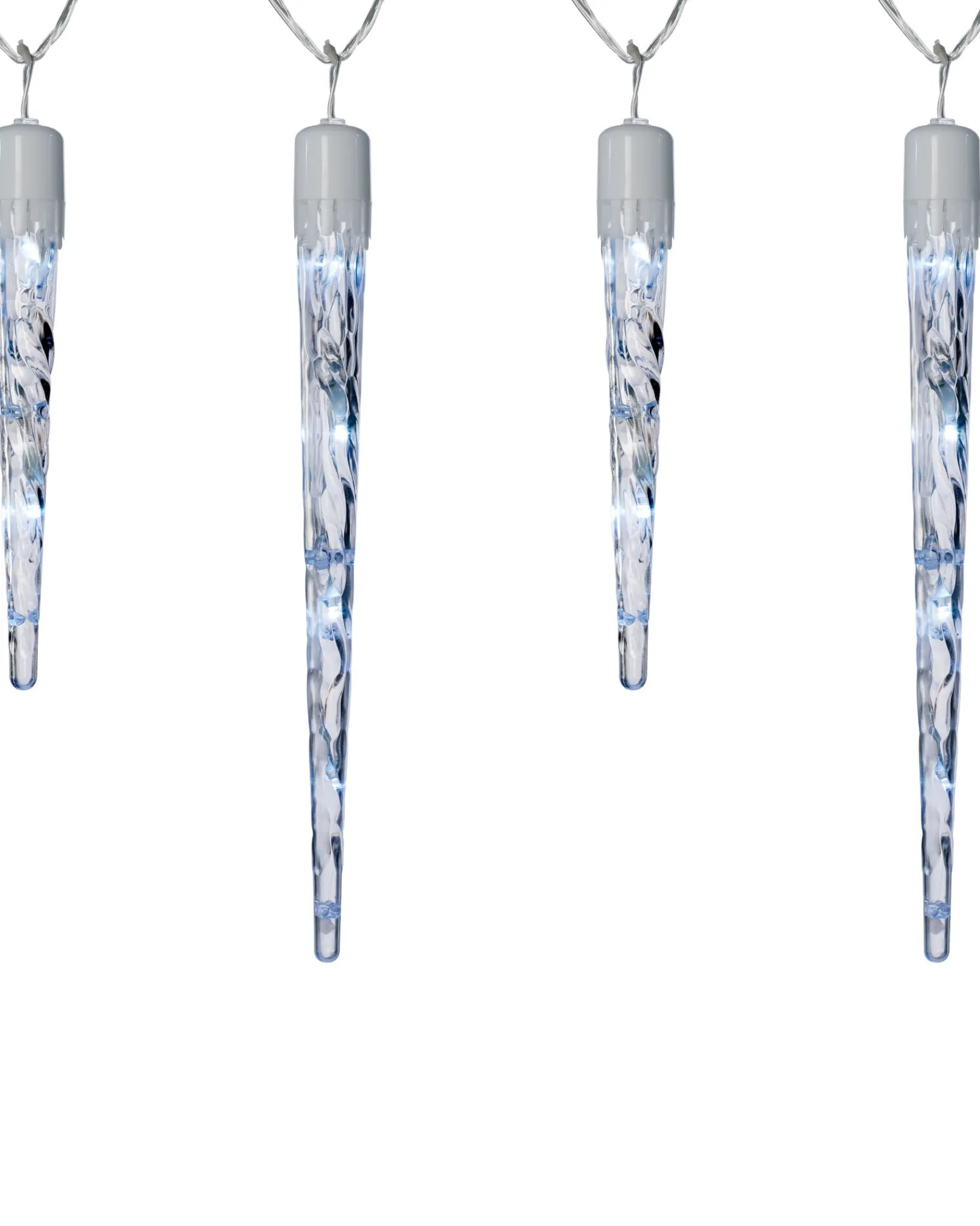 WeRChristmas Connectable Icicle 8 LED Christmas Lights, Bright White