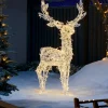 WeRChristmas 3D Acrylic Reindeer Decoration, 122 Cm