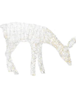 WeRChristmas 3D Acrylic Reindeer Decoration, 90 Cm