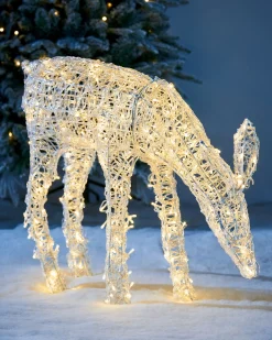 WeRChristmas 3D Acrylic Reindeer Decoration, 90 Cm
