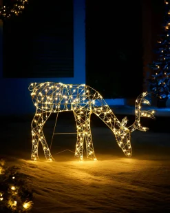 WeRChristmas 2D Grazing Reindeer Silhouette, 95 Cm
