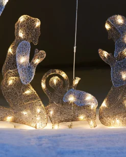 WeRChristmas 2D Mesh Nativity Set, 130 Cm