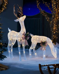 WeRChristmas 3D Reindeer Family Silhouette, 151 Cm