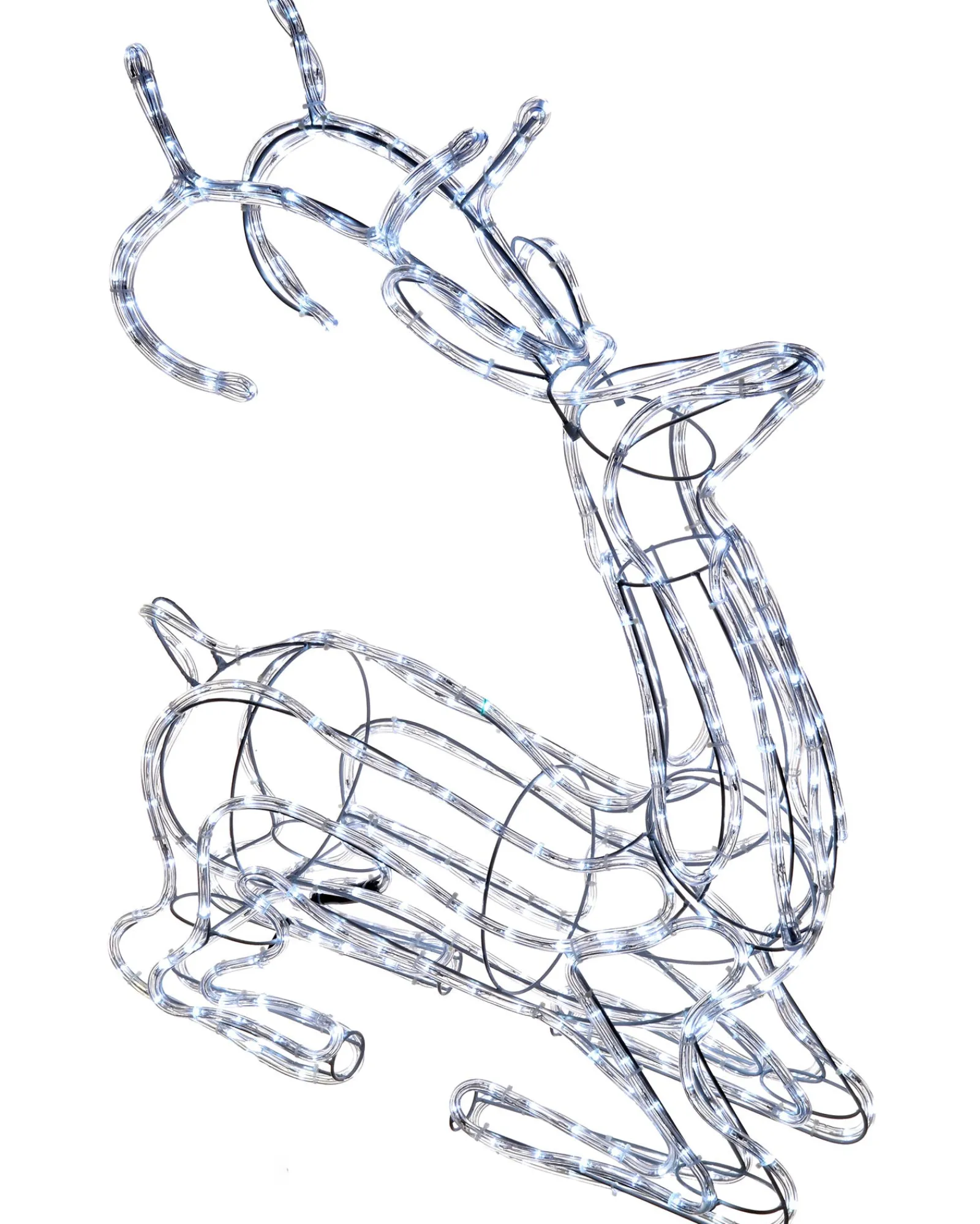 WeRChristmas 3D Sitting Reindeer Rope Light Silhouette, 93 Cm