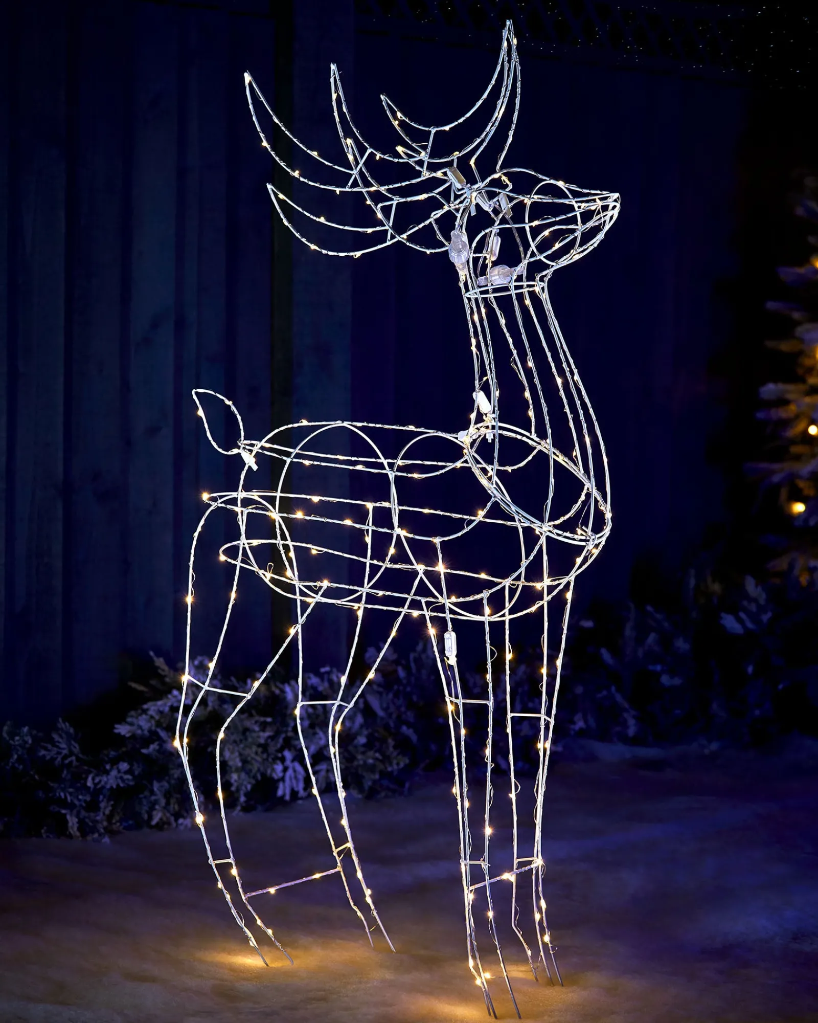 WeRChristmas 3D Standing Reindeer Silhouette, 110 Cm