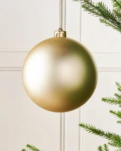 WeRChristmas Gold Large Matt Shatterproof Bauble, 15 Cm