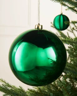 WeRChristmas Green Large Gloss Shatterproof Bauble, 20 Cm