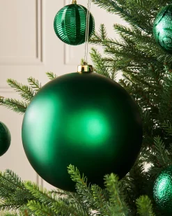 WeRChristmas Green Large Matt Shatterproof Bauble, 20 Cm