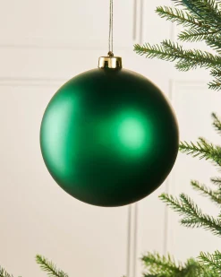 WeRChristmas Green Large Matt Shatterproof Bauble, 15 Cm